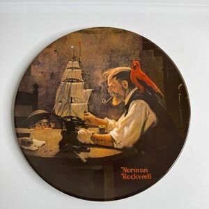 Norman Rockwell The Ship Builder Knowles Limited Edition Collector Plate 1980